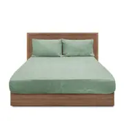 J Elliot Home Linen Collection Fitted Sheet/Pillowcase Combo Set Mint
