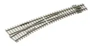 Peco Sl-E187 Ho Scale Code 75 Electrofrog: Left Hand Curved Switch 12°