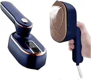 ZStarlite Steamer Steamer Clothing Ceramic Plate Design Foldable 1000W Steamer Travel Iron Mini 15 Second Quick Heating Hand Steamer Iron for Home Travel (Dark Blue)