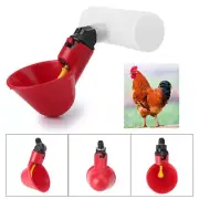 1.97x3.31'' Bird Automatic Drinker Feeder Water Bottle Cup for Chicken Poultry