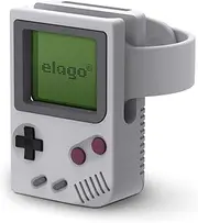 elago W5 Charger Stand Compatible with Apple Watch 10/9/8/7/6/5/4/3/2/1/SE [46mm, 45mm, 44mm, 42mm, 41mm, 40mm, 38mm], Nightstand Mode [Patent Pending] (Light Grey)