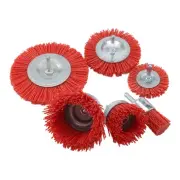 6Pcs Nylon Filament Abrasive Wire Brush Wheel & Cup Brush Set with 1/4 Inch1807