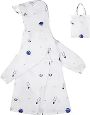 [Hovkib] Kids Raincoat for Girls Boys Rain Jacket Toddler Rain Poncho Lightweight Rainwear Waterproof outwear