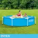 【INTEX】簡易裝圓形框架游泳池244x51cm(1828L)適用6歲+ 15110160(28205NP)