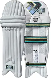 Gunn & Moore GM Cricket Batting Pads | Aion | Traditional Cotton & Cane | Ambidextrous | 1 Pair | White