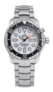 RATIO FreeDiver Helium-Safe Automatic 1068HA96-34VA-WHT 1000M Diver Mens Watch