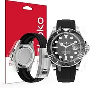 skoko [1Set Full Package Body Protection Film Compatible with Rolex Yacht Master1 42mm 226659 Oysterflex Bracelet, Glossy Clear Skin, Full Coverage, Anti Scartch, Extra pieces for tricky areas