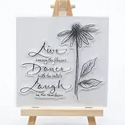 Welcome to Joyful Home 1pc Background Rubber Clear Stamp for Card Making Decoration and Scrapbooking