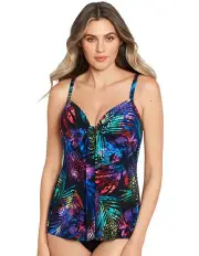 [Miraclesuit Swim] Tropicat Marina Underwired Padded Tankini Top in Multi