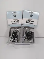 Cambria Adjustable Graphite Rod Brackets, Set of 2, 2.5-3.5 Inches w/ screws NEW