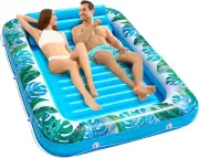 Inflatable Tanning Pool Lounger Float, Sun Tanning Pool Float, Water Lounge Raft