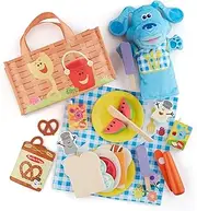Melissa & Doug Blue’s Clues & You! Share with Blue Picnic Play Set with Hand Puppet | Role Play Toy for Kids| 3 and Above | Boys or Girls