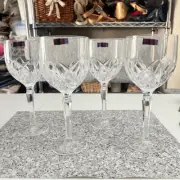 MARQUIS by Waterford Brookside All Wine Glasses Goblets 4 Piece Set NEW