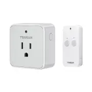 Remote Control Outlet, Wireless Light Switch, On Off Switch Plug White&Gray