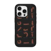 iPhone 16 Pro Impact Case Dachshund Yoga
