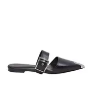 Alexander McQueen Punk Flat Mules 36,38 Black