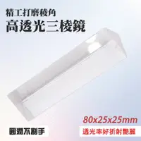 在飛比找PChome24h購物優惠-185-PR80 三棱鏡/80*25*25mm