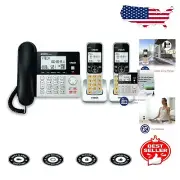 DECT 6.0 Cordless Phone System with Answering Machine - 2 Handsets, Call Block