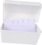 Sewroro 50pcs Study Flashcards with Storage Box Lined Index Cards for Note Taking Efficient Word Memorization Categorizing Portable Memo Pads for Home School