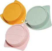 3Pcs Silicone Pet Can Covers Reusable Storage Caps for Dog Cat Food Leakproof Seal Fits Standard Canned Pet Foods Easy to Clean Use