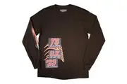 Travis Scott Unisex Adult Summer Run 2023 London Long-Sleeved T-Shirt (Brown) (XXL)
