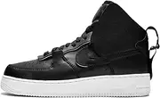 Nike Air Force 1 High PSNY, Black/Black-sail, 4 US
