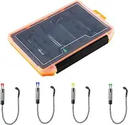 Fishing Pole Alarm | No Light 4X Compact Fishing Stringer - with Storage Box Multi-Functional Tensioner Alerts for Pond