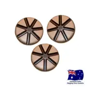 3" Ceramic Diamond Polishing Pad 9 Pcs Ceramic Bond Triangle Concrete Terrazzo