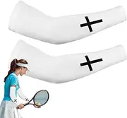 [Generic] UV Protection Arm Sleeves | Religious Cooling Arm Cover,Cooling Elbow Cover for Beach Shopping Camping, Outdoor UV Protection Supplies