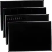 Ipetboom Jewelry Organizer Trays 4 Piece Set Necklace Showcase Ring Holder Earring Bracelet Display Stand