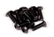 Axial AXA114 M3x8mm Hex Socket Button Head Black (10) EXO / AX10