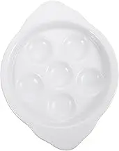 KICHOUSE Snail Baking Pan Escargot Baking Dish 1pc Ceramic Plate for Sushi Eggs Performance