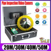 7" LCD Monitor Sewer Endoscope Pipe Inspection Video Camera with 6W LED Lights