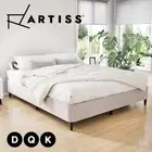 Artiss Bed Frame Double Queen King Size Mattress Base Metal Platform Grey