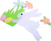 HAPINARY Spring Home Decor Easter Bunny Door Crafts Nonwovens Set for Celebration