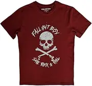 [Fall Out Boy] Unisex Adult Save Rock and Roll T-Shirt (UK Size: M) (Red)