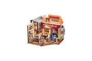Robotime Rolife ROKR Corner Bookstore DIY Miniature House Kit DG164
