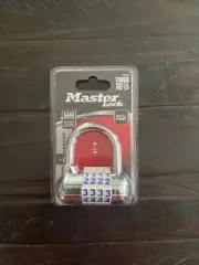 Master Lock Set Your Own Combination Padlock 1523D White (N2)