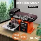 500W Belt Disc Sander Grinder Bench Mount Sanding Machine Power Tool
