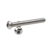 Hex Socket Button Cap Head Screws Bolts, M6 x 50mm 304 Stainless Steel Metric, Hexagon Coarse Threaded Machine Fully Thread Allen SUS Storage