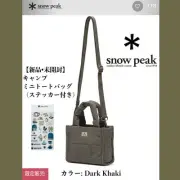 Snow Peak Camping Mini Tote Bag With Sticker Japan Free Ship