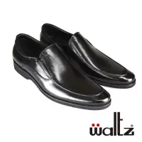 在飛比找momo購物網優惠-【Waltz】上班族首選 素面側V綁帶 紳士鞋 皮鞋(512