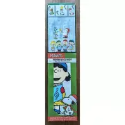 Peanuts - Charlie Brown Lucy Snoopy Linus- Christmas Window Cling Set, NIB