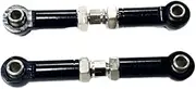 Aluminum Alloy Steering Link Rod Linkage for 1/14 MJX 14209 14210 Steering Linkage for Hyper Go 14210 14209 RC Cars, Black