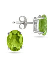 Gem Spark Silver 1.20 ct. tw. Peridot Studs