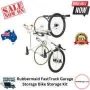 Rubbermaid FastTrack Garage Storage Bike Storage Kit, All in One Rail Hook AUS
