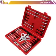 46PCS HARMONIC BALANCER KIT STEERING WHEEL CRANKSHAFT AUTO TOOLS GEAR PULLER SET