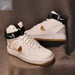 正版 NIKE AIR FORCE 1 HIGH 07 LV8 NBA 白黑金 膠底 復古 CT2306-100 現貨