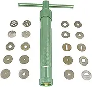 HEVERP Stainless Steel Clay Extruder Sugar Paste Extruder Cake Fondant Decorating Tool Set