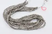 8 inch Raw Grey Rough Diamond Beads Uncut Loose Natural Beads for Jewelry.